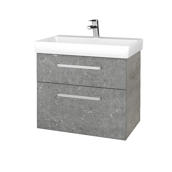 Kúpeľňová skrinka PROJECT SZZ2 70  - D01 Betón - Úchytka T01 - D20 Galaxy