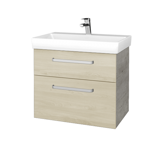 Kúpeľňová skrinka PROJECT SZZ2 70  - D01 Betón - Úchytka T01 - D24 Ohio