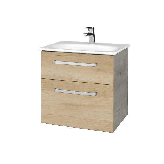 Kúpeľňová skrinka PROJECT SZZ2 60  - D01 Betón - Úchytka T01 - D15 Nebraska