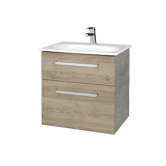 Kúpeľňová skrinka PROJECT SZZ2 60  - D01 Betón - Úchytka T01 - D17 Colorado