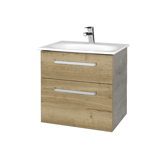 Kúpeľňová skrinka PROJECT SZZ2 60  - D01 Betón - Úchytka T01 - D26 Ontario