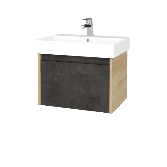 Umývadloá skrinka BONO SZZ 60 (umývadlo Glance) umývadlo Glance - D15 Nebraska - D16 Tmavý betón