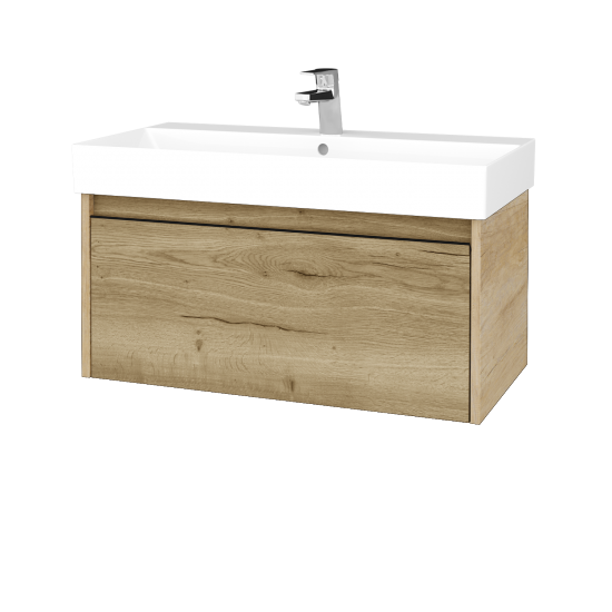 Kúpeľňová skrinka BONO SZZ 85 umývadlo Glance - D15 Nebraska - Úchytka T33 - D26 Ontario