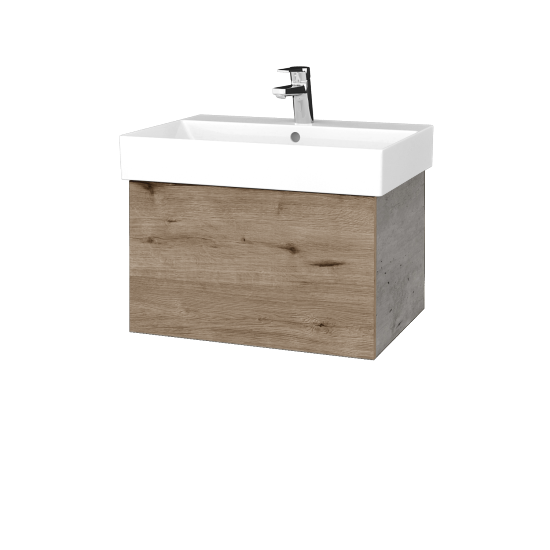 Umývadlová skrinka VARIANTE SZZ 60 umývadlo Glance - D01 Betón - D23 Herkules