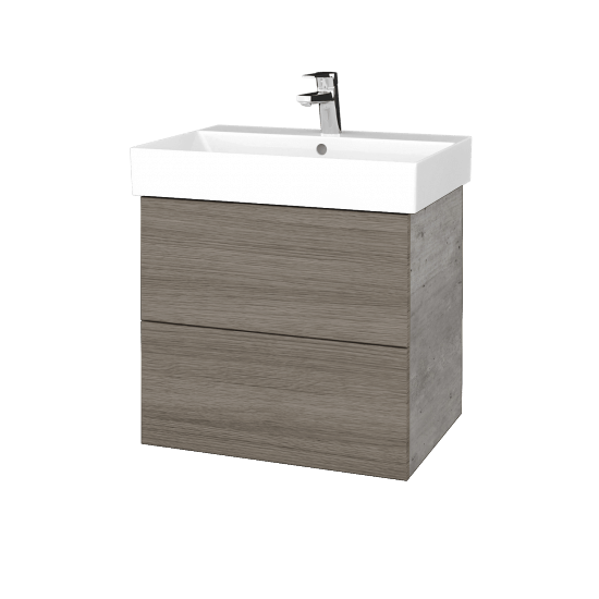 Umývadlo skrinka VARIANTE SZZ2 60 umývadlo Glance - D01 Betón - D03 Cafe