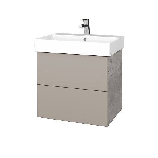 Umývadlo skrinka VARIANTE SZZ2 60 umývadlo Glance - D01 Betón - N07 Stone