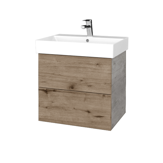 Umývadlo skrinka VARIANTE SZZ2 60 umývadlo Glance - D01 Betón - D23 Herkules