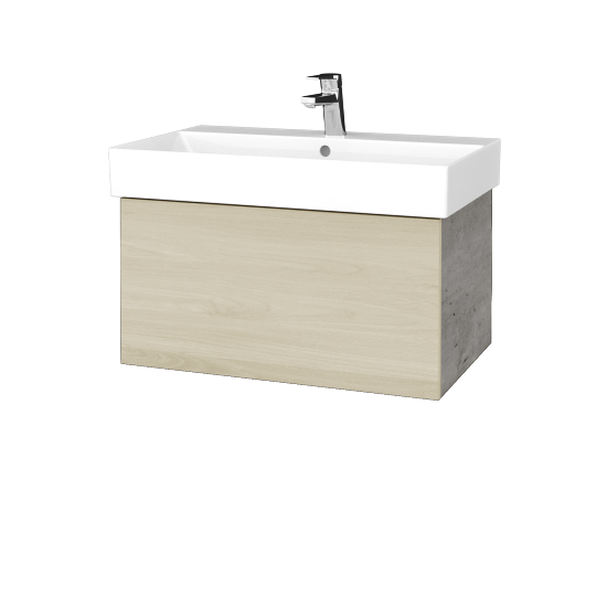 Umývadlová skrinka VARIANTE SZZ 70 umývadlo Glance - D01 Betón - D24 Ohio