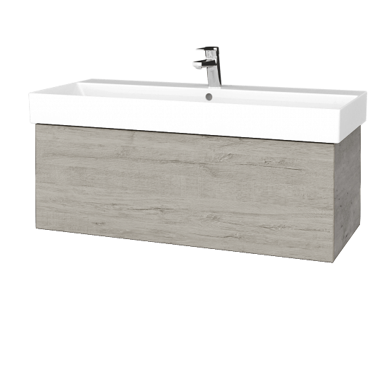 Umývadlová skrinka VARIANTE SZZ 100 umývadlo Glance - D01 Betón - D05 Oregon
