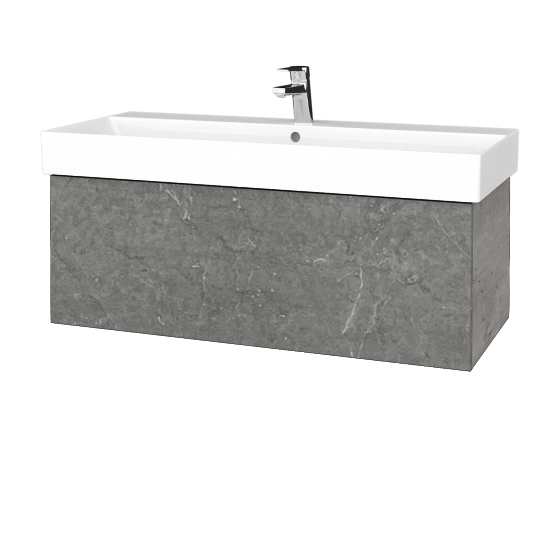 Umývadlová skrinka VARIANTE SZZ 100 umývadlo Glance - D01 Betón - D20 Galaxy