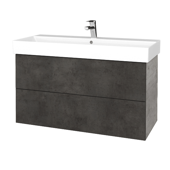 Umývadlová skrinka VARIANTE SZZ2 100 umývadlo Glance - D01 Betón - D16 Tmavý betón