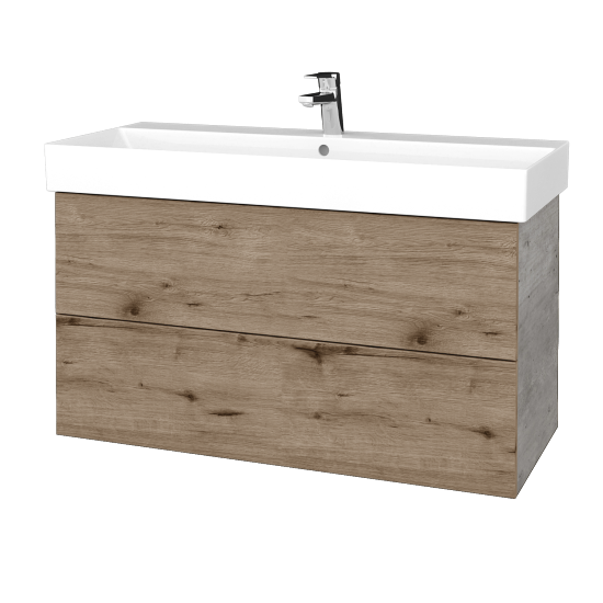 Umývadlová skrinka VARIANTE SZZ2 100 umývadlo Glance - D01 Betón - D23 Herkules