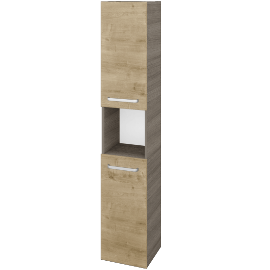 Vysoká skriňa DOS SVD2O 35  - D03 Cafe - Úchytka T01 - D09 Arlington - Levé