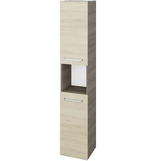 Vysoká skriňa DOS SVD2O 35  - D03 Cafe - Úchytka T01 - D24 Ohio - Levé