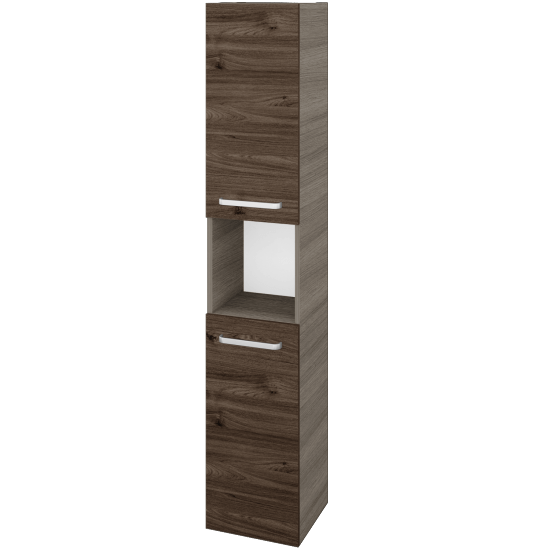 Vysoká skriňa DOS SVD2O 35  - D03 Cafe - Úchytka T01 - D25 Teak - Levé