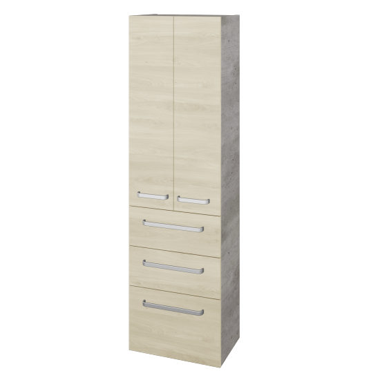 Vysoká skriňa DOS SVD2Z3 50  - D01 Betón - Úchytka T01 - D24 Ohio