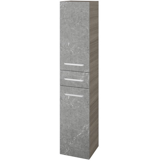 Vysoká skriňa s košom na bielizeň DOS SVD2ZK 35  - D03 Cafe - Úchytka T01 - D20 Galaxy - Levé