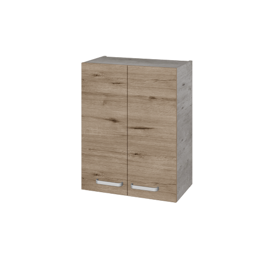 Horná skrinka DOS SYD2 60  - D01 Betón - Úchytka T01 - D23 Herkules