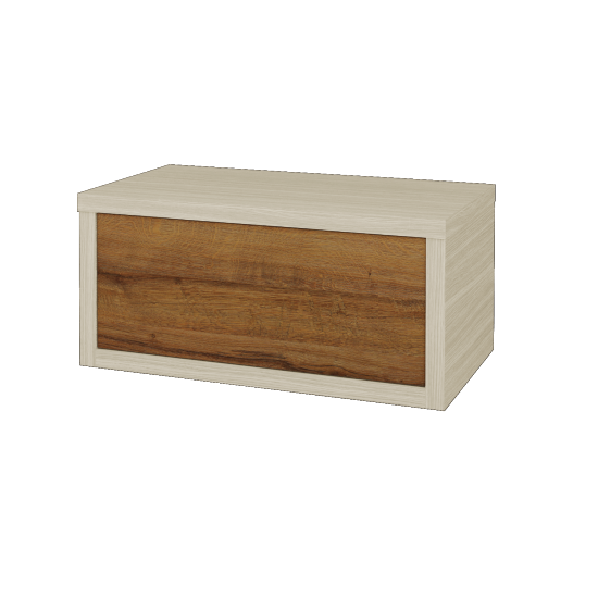 Umývadlová skrinka STORM SZZ 80 bez umývadla - D04 Dub - D27 Cognac