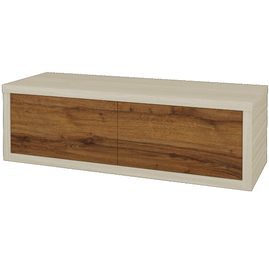 Umývadlová skrinka STORM SZZ2 120  - D04 Dub - D27 Cognac - Levé