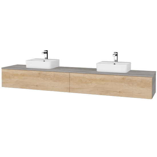 Kúpeľňová skrinka MODULE SZZ12 240 umývadlo Joy 3 - D01 Betón - D15 Nebraska - Nie