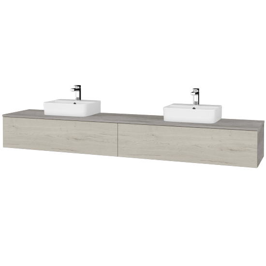 Kúpeľňová skrinka MODULE SZZ12 240 umývadlo Joy 3 - D01 Betón - D28 Alberta - Nie