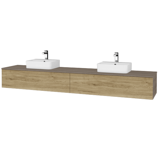 Kúpeľňová skrinka MODULE SZZ12 240 umývadlo Joy 3 - D03 Cafe - D26 Ontario - Nie