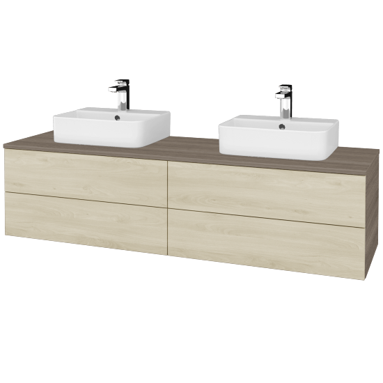 Kúpeľňová skrinka MODULE SZZ4 160 umývadlo Joy 3 - D03 Cafe - D24 Ohio - Nie