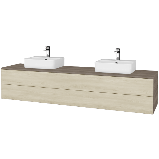 Kúpeľňová skrinka MODULE SZZ4 200 umývadlo Joy 3 - D03 Cafe - D24 Ohio - Nie