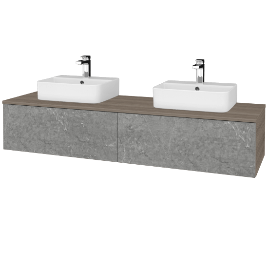 Kúpeľňová skrinka MODULE SZZ12 160 umývadlo Joy 3 - D03 Cafe - D20 Galaxy - Nie