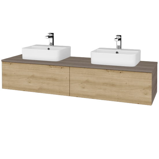 Kúpeľňová skrinka MODULE SZZ12 160 umývadlo Joy 3 - D03 Cafe - D22 Karamel - Nie