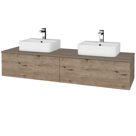 Kúpeľňová skrinka MODULE SZZ12 160 umývadlo Joy 3 - D03 Cafe - D23 Herkules - Nie