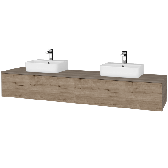 Kúpeľňová skrinka MODULE SZZ12 200 umývadlo Joy 3 - D03 Cafe - D23 Herkules - Nie