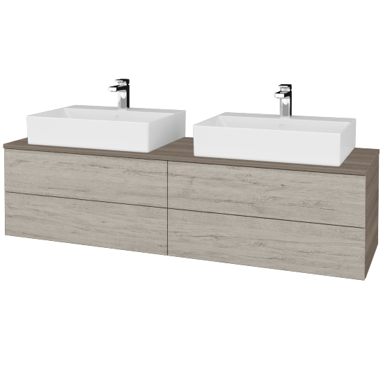 Kúpeľňová skrinka MODULE SZZ4 160 umývadlo Kube - D03 Cafe - D05 Oregon - Nie
