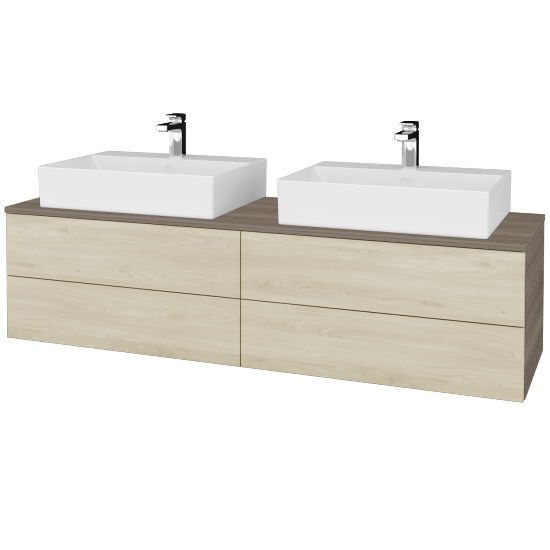 Kúpeľňová skrinka MODULE SZZ4 160 umývadlo Kube - D03 Cafe - D24 Ohio - Nie