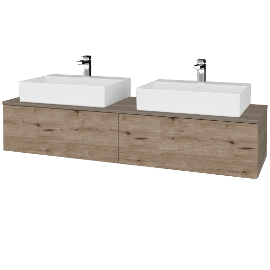 Kúpeľňová skrinka MODULE SZZ12 160 umývadlo Kube - D03 Cafe - D23 Herkules - Nie