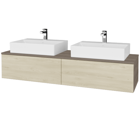 Kúpeľňová skrinka MODULE SZZ12 160 umývadlo Kube - D03 Cafe - D24 Ohio - Nie