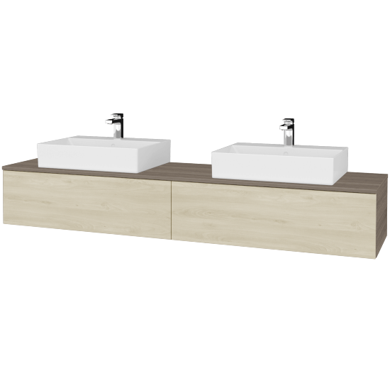 Kúpeľňová skrinka MODULE SZZ12 200 umývadlo Kube - D03 Cafe - D24 Ohio - Nie