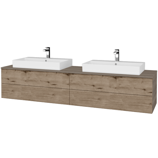 Kúpeľňová skrinka MODULE SZZ4 200 umývadlo Glance - D03 Cafe - D23 Herkules - Nie