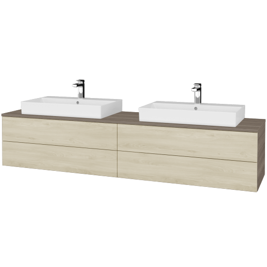 Kúpeľňová skrinka MODULE SZZ4 200 umývadlo Glance - D03 Cafe - D24 Ohio - Nie
