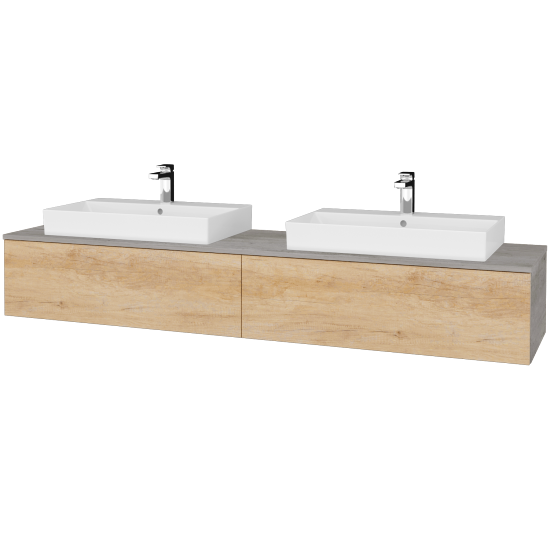Kúpeľňová skrinka MODULE SZZ12 200 umývadlo Glance - D01 Betón - D15 Nebraska - Nie