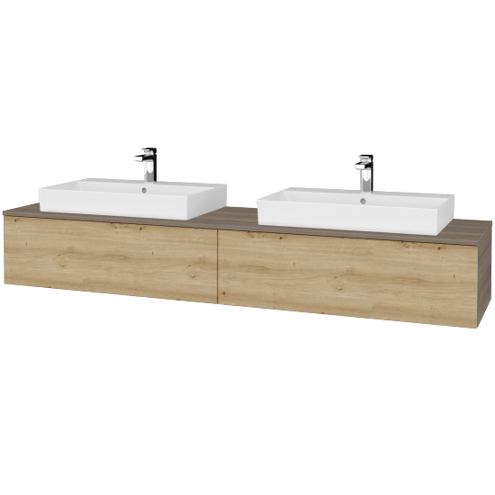 Kúpeľňová skrinka MODULE SZZ12 200 umývadlo Glance - D03 Cafe - D22 Karamel - Nie