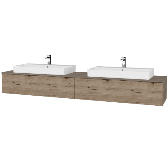 Kúpeľňová skrinka MODULE SZZ12 240 umývadlo Glance - D03 Cafe - D23 Herkules - Nie