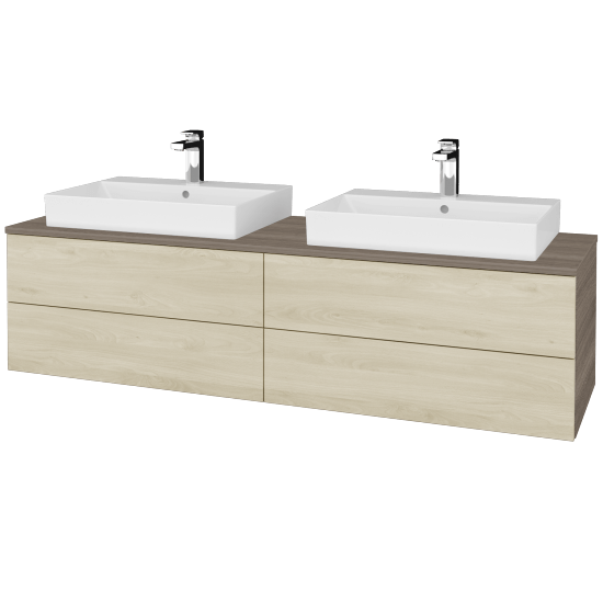 Kúpeľňová skrinka MODULE SZZ4 160 umývadlo Glance - D03 Cafe - D24 Ohio - Nie