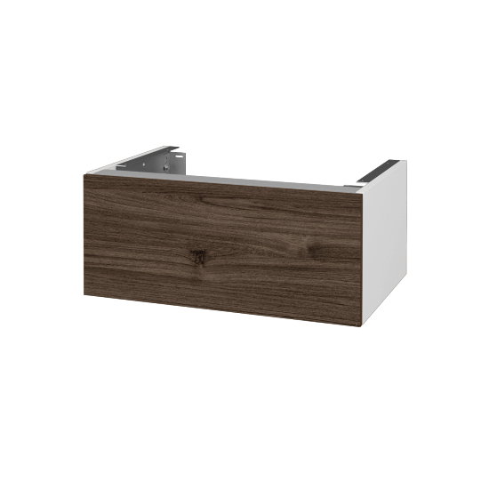 Doplnková skrinka pod dosku DSD SZZ1 70 (výška 30 cm)  - N01 Biela lesk - D25 Teak - Ne