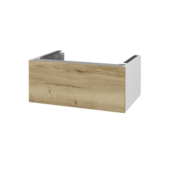 Doplnková skrinka pod dosku DSD SZZ1 70 (výška 30 cm)  - N01 Biela lesk - D26 Ontario - Ne