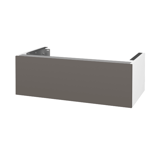 Doplnková skrinka pod dosku DSD SZZ1 90 (výška 30 cm)  - N01 Biela lesk - N06 Lava - Ne