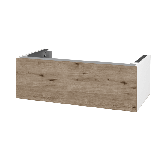 Doplnková skrinka pod dosku DSD SZZ1 90 (výška 30 cm)  - N01 Biela lesk - D23 Herkules - Ne