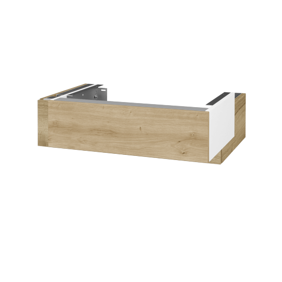 Doplnková skrinka pod dosku DSD SZZ 70 (výška 20 cm)  - N01 Biela lesk - D22 Karamel - Ne