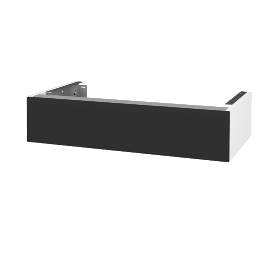Doplňková skříňka pod desku DSD SZZ 90 (výška 20 cm)  - N01 Bílá lesk - N03 Graphite - Ne